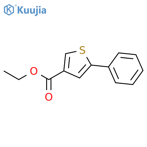3-Thiophenecarboxylic acid, 5-phenyl-, ethyl ester structure