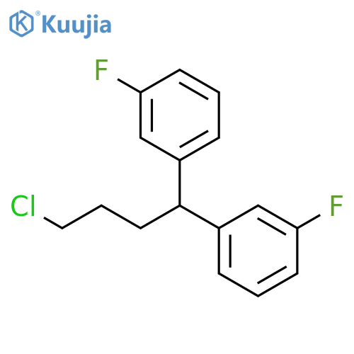 Benzene, 1,1'-(4-chlorobutylidene)bis[3-fluoro- structure