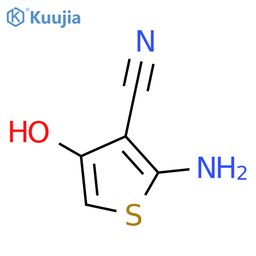 2-Amino-4-hydroxythiophene-3-carbonitrile structure