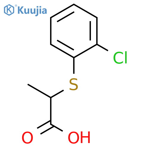 2-(2-chlorophenyl)sulfanylpropanoic Acid structure
