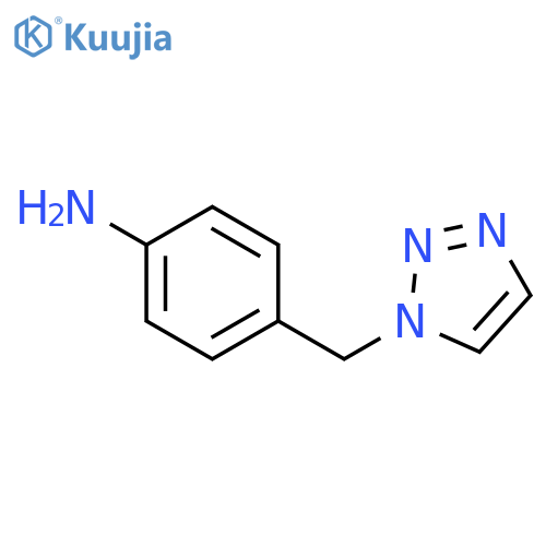 4-(1H-1,2,3-triazol-1-yl)methylaniline structure