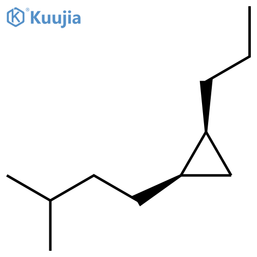 Cyclopropane, 1-(3-methylbutyl)-2-propyl-, cis- structure