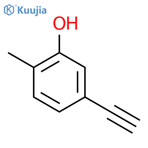 5-ethynyl-2-methylphenol structure