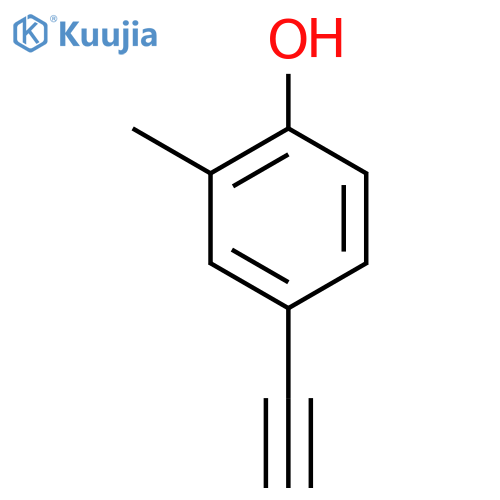 Phenol,4-ethynyl-2-methyl- structure