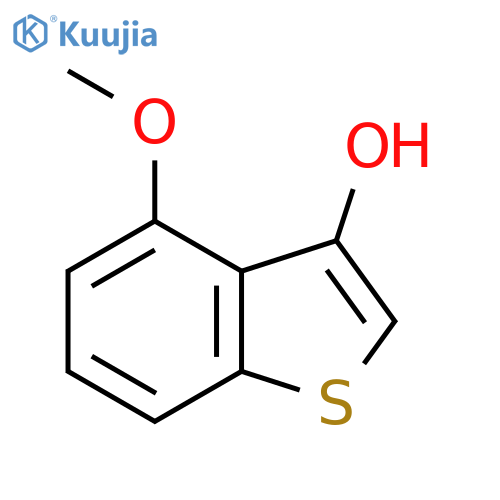Benzo[b]thiophene-3-ol, 4-methoxy- structure