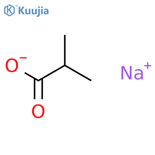 Propanoic acid,2-methyl-, sodium salt (1:1) structure