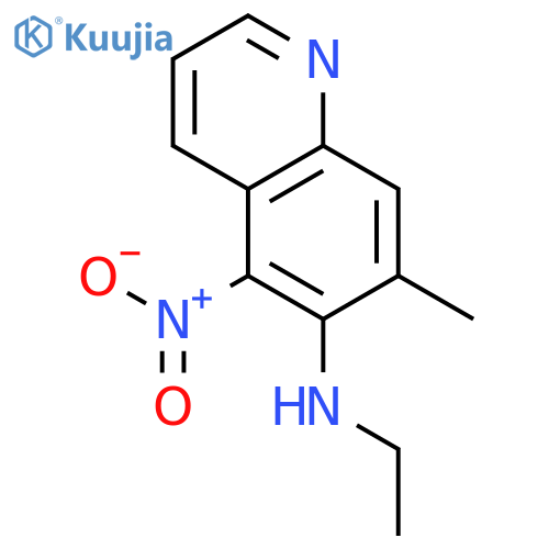 6-Quinolinamine, N-ethyl-7-methyl-5-nitro- structure