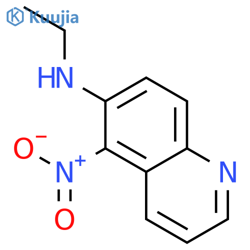 6-Ethylamino-5-nitroquinoline structure