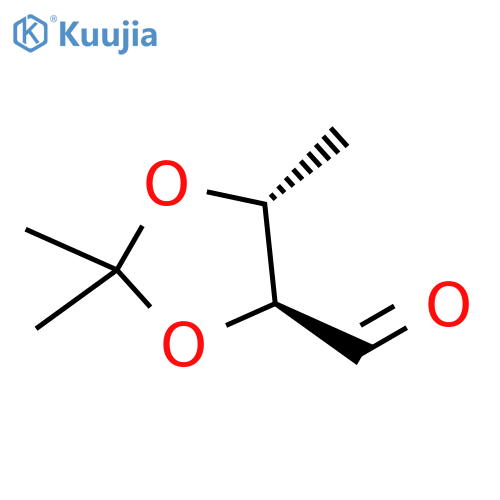 1,3-Dioxolane-4-carboxaldehyde, 2,2,5-trimethyl-, (4S,5R)- (9CI) structure