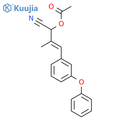 (1R,2E)-1-cyano-2-methyl-3-(3-phenoxyphenyl)prop-2-en-1-yl acetate structure