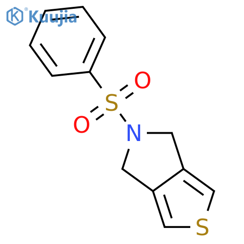 4H-Thieno[3,4-c]pyrrole, 5,6-dihydro-5-(phenylsulfonyl)- structure