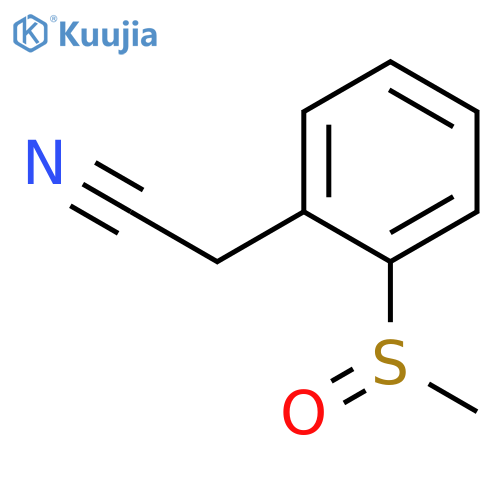 2-(2-methanesulfinylphenyl)acetonitrile structure