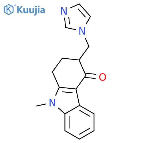 1,2,3,9-Tetrahydro-3-(1H-imidazol-1-ylmethyl)-9-methyl-4H-carbazol-4-one (Ondansetron Impurity G) structure