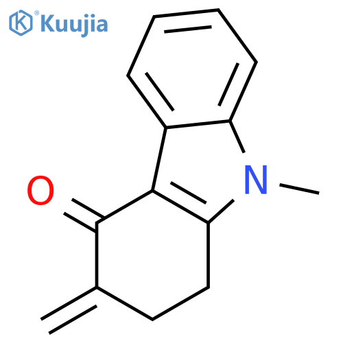 1,2,3,9-Tetrahydro-9-methyl-3-methylene-4H-carbazol-4-one structure