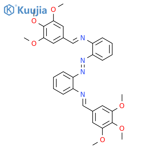 Benzenamine, 2,2'-azobis[N-[(3,4,5-trimethoxyphenyl)methylene]- structure