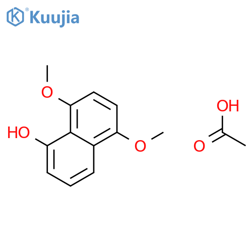 1-Naphthalenol, 5,8-dimethoxy-, acetate structure