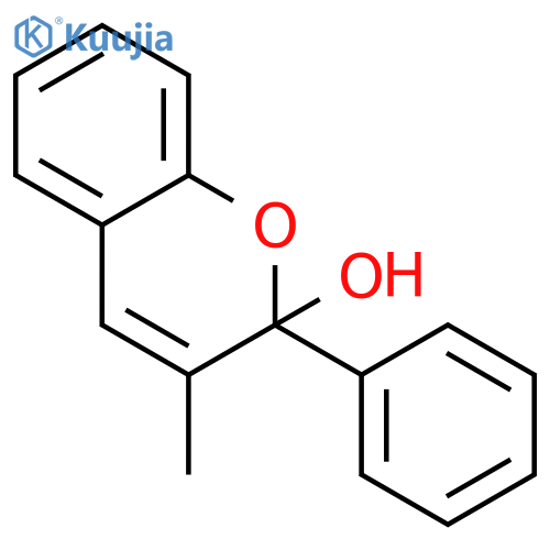 2H-1-Benzopyran-2-ol, 3-methyl-2-phenyl- structure
