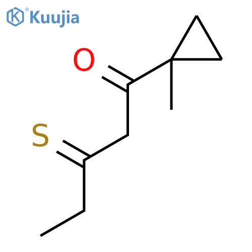1-Pentanone, 1-(1-methylcyclopropyl)-3-thioxo- structure