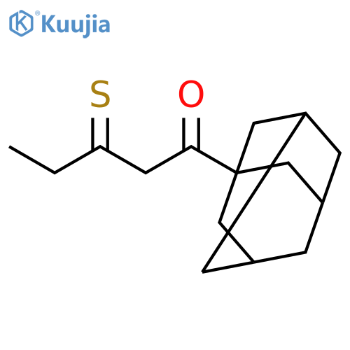 1-Pentanone, 3-thioxo-1-tricyclo[3.3.1.13,7]dec-1-yl- structure
