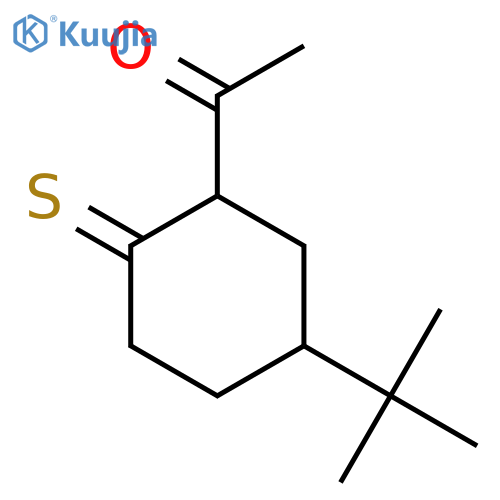 Ethanone, 1-[5-(1,1-dimethylethyl)-2-thioxocyclohexyl]- structure