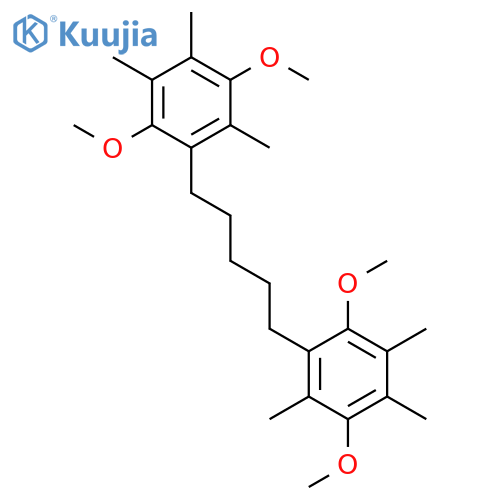 Benzene, 1,1'-(1,5-pentanediyl)bis[2,5-dimethoxy-3,4,6-trimethyl- structure