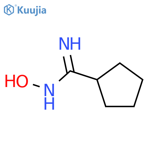 (Z)-N'-hydroxycyclopent-1-carboximidamide structure