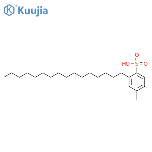 Benzenesulfonic acid, 2-hexadecyl-4-methyl- structure