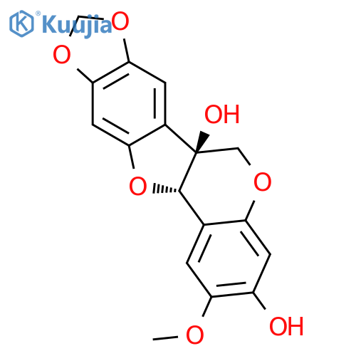 (6aS,12aS)-2-methoxy-6H-[1,3]dioxolo[5,6][1]benzofuro[3,2-c]chromene-3,6a(12aH)-diol structure