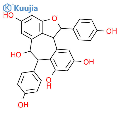 (1R,6S,7S,11bR)-1,7-bis(4-hydroxyphenyl)-1,6,7,11b-tetrahydro-2-oxadibenzo[cd,h]azulene-4,6,8,10-tetrol structure