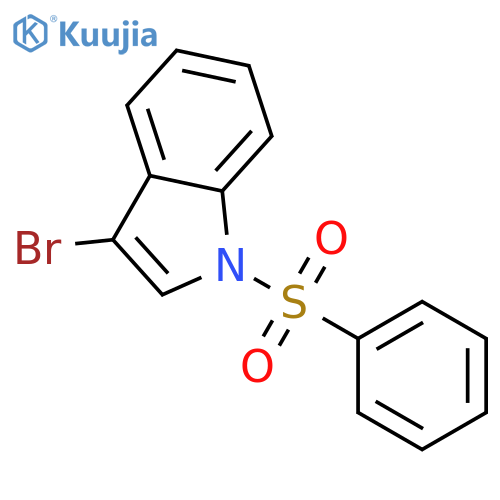 3-Bromo-1-(phenylsulfonyl)-1H-indole structure