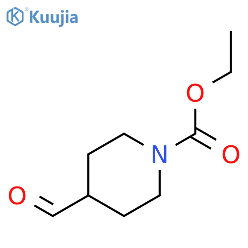 4-Formyl-1-piperidinecarboxylic acid ethyl ester structure