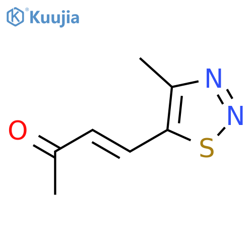 4-(4-methyl-1,2,3-thiadiazol-5-yl)but-3-en-2-one structure