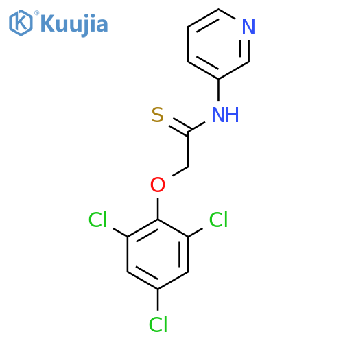 Ethanethioamide, N-3-pyridinyl-2-(2,4,6-trichlorophenoxy)- structure
