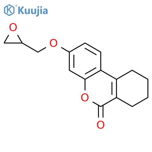 3-(Oxiran-2-ylmethoxy)-7,8,9,10-tetrahydro-6H-benzocchromen-6-one structure