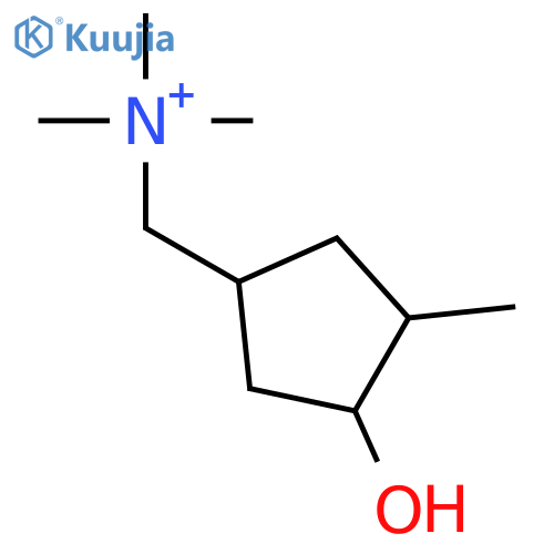 (3-hydroxy-4-methylcyclopentyl)-N,N,N-trimethylmethanaminium structure