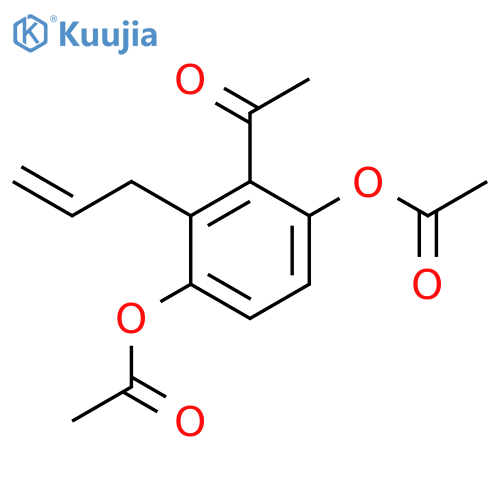 Ethanone, 1-[3,6-bis(acetyloxy)-2-(2-propenyl)phenyl]- structure