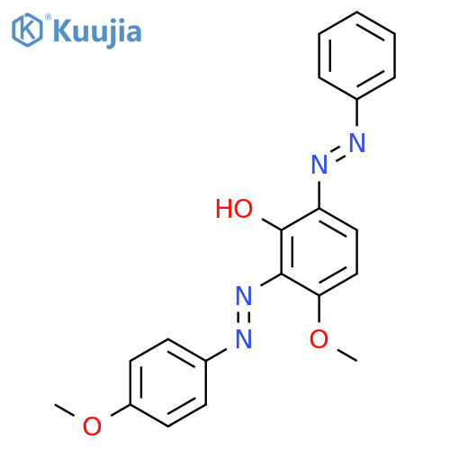 Phenol, 3-methoxy-2-[(4-methoxyphenyl)azo]-6-(phenylazo)- structure