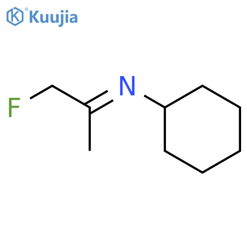 Cyclohexanamine, N-(2-fluoro-1-methylethylidene)-, (E)- structure
