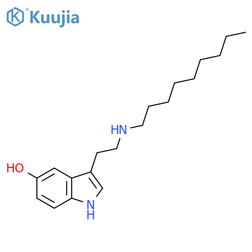 1H-Indol-5-ol, 3-[2-(nonylamino)ethyl]- structure
