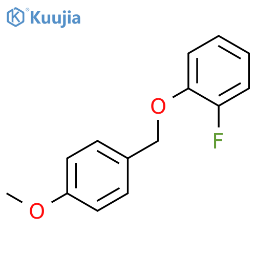 Benzene, 1-fluoro-2-[(4-methoxyphenyl)methoxy]- structure