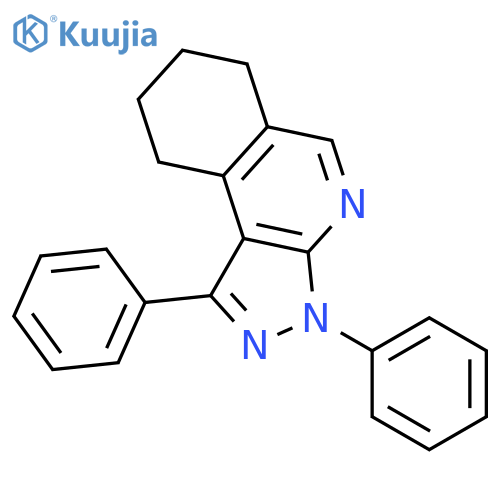 1,3-diphenyl-6,7,8,9-tetrahydro-3H-pyrazolo[3,4-c]isoquinoline structure