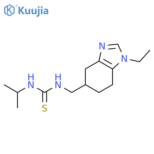 1-[(1-ethyl-4,5,6,7-tetrahydro-1H-benzimidazol-5-yl)methyl]-3-(1-methylethyl)thiourea structure