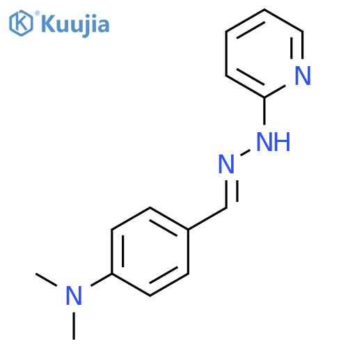 Benzaldehyde, 4-(dimethylamino)-, 2-pyridinylhydrazone structure