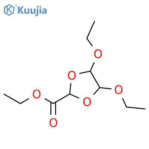 1,3-Dioxolane-2-carboxylic acid, 4,5-diethoxy-, ethyl ester structure