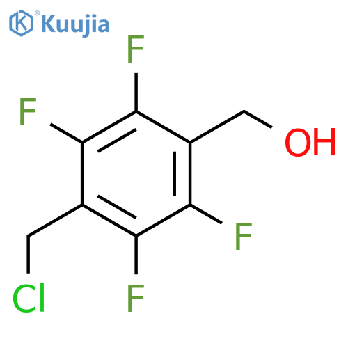 Benzenemethanol, 4-(chloromethyl)-2,3,5,6-tetrafluoro- structure