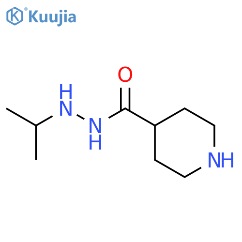 4-Piperidinecarboxylic acid, 2-(1-methylethyl)hydrazide structure