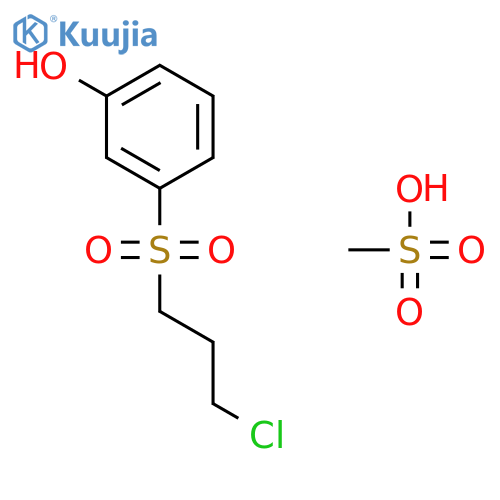 Phenol, 3-[(3-chloropropyl)sulfonyl]-, methanesulfonate structure