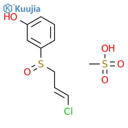 Phenol, 3-[(3-chloro-2-propenyl)sulfinyl]-, methanesulfonate structure