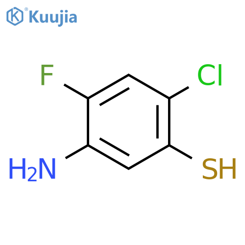 Benzenethiol, 5-amino-2-chloro-4-fluoro- structure