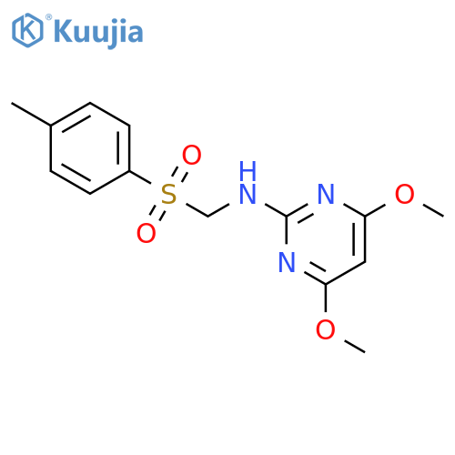 2-Pyrimidinamine, 4,6-dimethoxy-N-[[(4-methylphenyl)sulfonyl]methyl]- structure